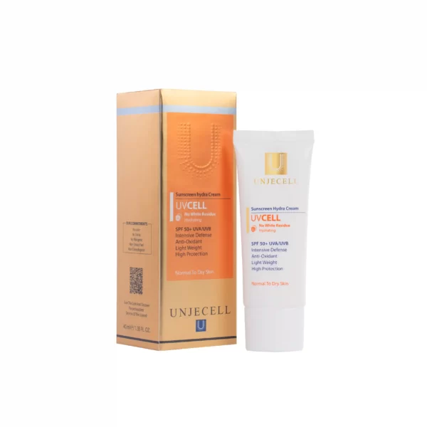 کرم ضد آفتاب بی رنگ پوست خشک SPF+50 آنژسل