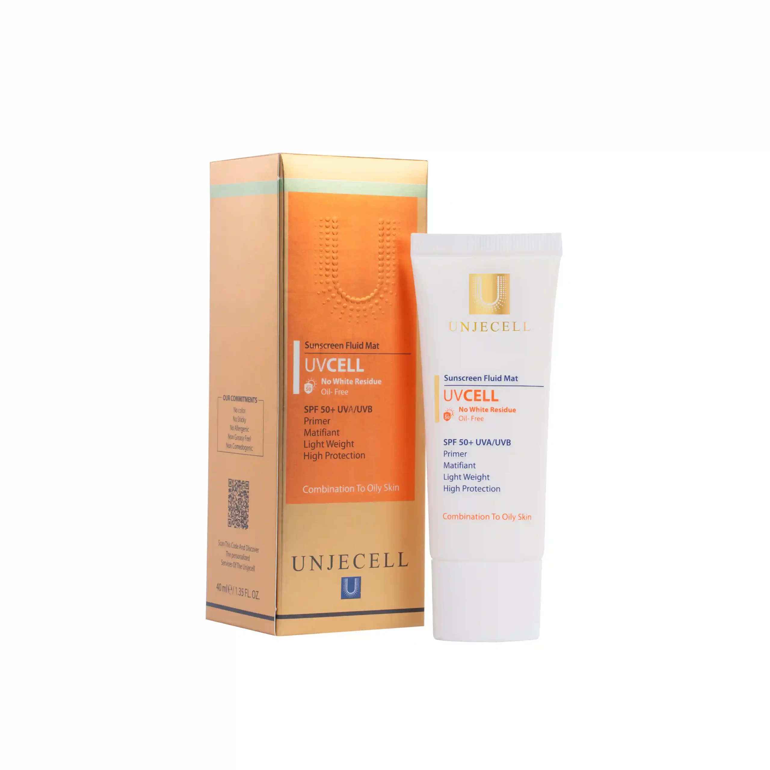 ضدآفتاب چرب با جعبه_19 کرم ضد آفتاب بی رنگ پوست چرب SPF50 آنژسل