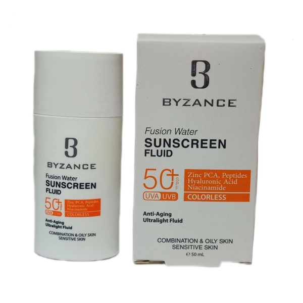 فلوئید ضدآفتاب فیوژن واتر بیزانس spf50