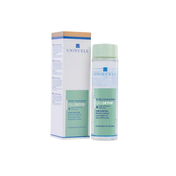 محلول پاک کننده صورت و چشم آنژسل مدل Celldetox مخصوص پوست نرمال 200 میل