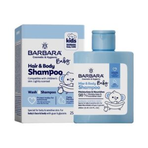شامپو سر و بدن کودک پسرانه آبی باربارا 250 میل