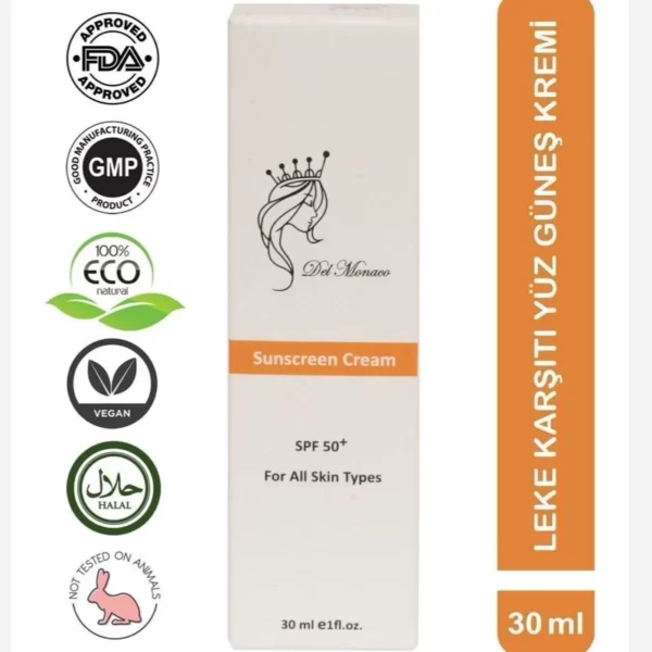 کرم ضدآفتاب 01 با spf50 دل موناکو