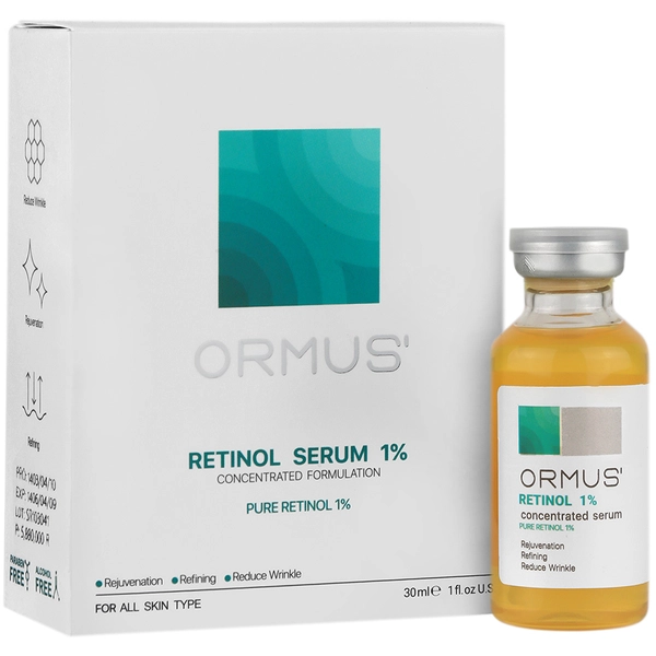 سرم رتینول ۱٪ اورموس - درمان قوی چین‌وچروک و لک‌های عمقی-ormus