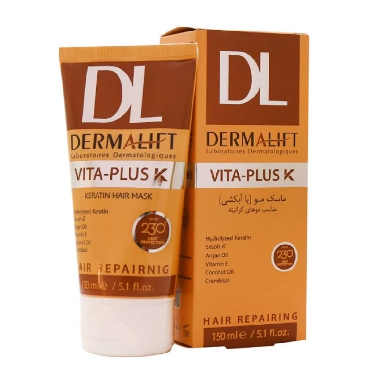 ماسک مو درمالیفت با آبکشی مناسب موهای کراتین شده 150 میل ماسک مو درمالیفت با آبکشی مناسب موهای کراتین شده