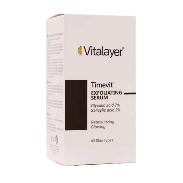 سرم لایه بردار تایم ویت حاوی 7 درصد گلایکولیک اسید ویتالیر 30 میل