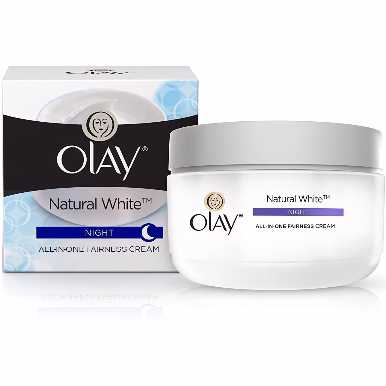 کرم روشن کننده شب اولی Olay Natural White حجم 50 میلی لیتر کرم روشن کننده شب اولی Olay Natural White حجم 50 میلی لیتر