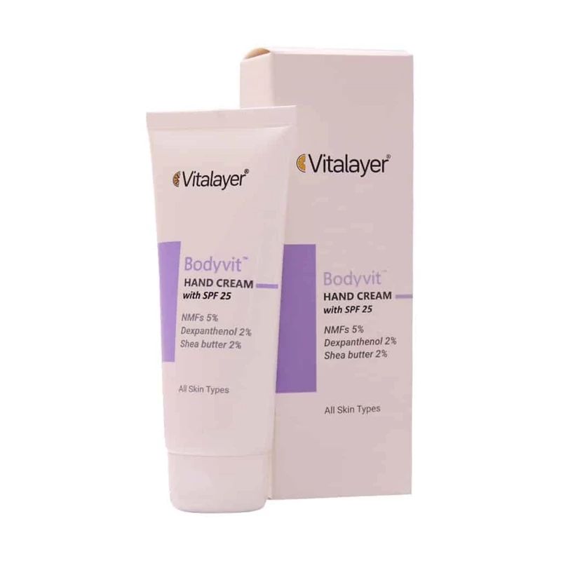 کرم مرطوب کننده دست SPF25 بادی ویت ویتالیر 75 میل کرم مرطوب کننده دست SPF25 بادی ویت ویتالیر 75 میل