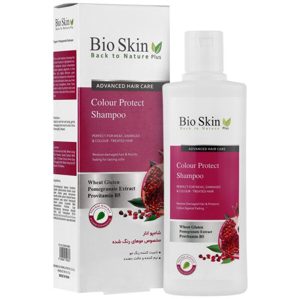 شامپو انار بایو اسکین مناسب برای موهای رنگ شده