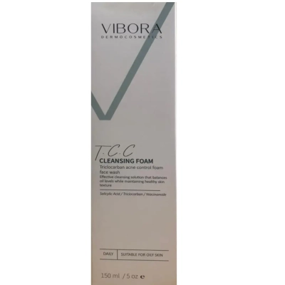 فوم شستشوی حاوی تری کلوکربان مناسب پوست چرب ویبورا