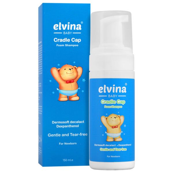 فوم شستشوی پوسته های چرب سر نوزاد الوینا