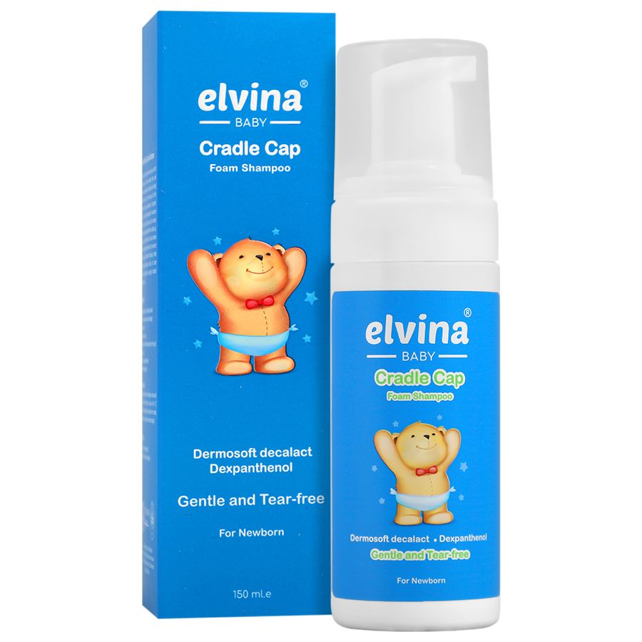 فوم شستشوی پوسته های چرب سر نوزاد الوینا فوم شستشوی پوسته های چرب سر نوزاد الوینا