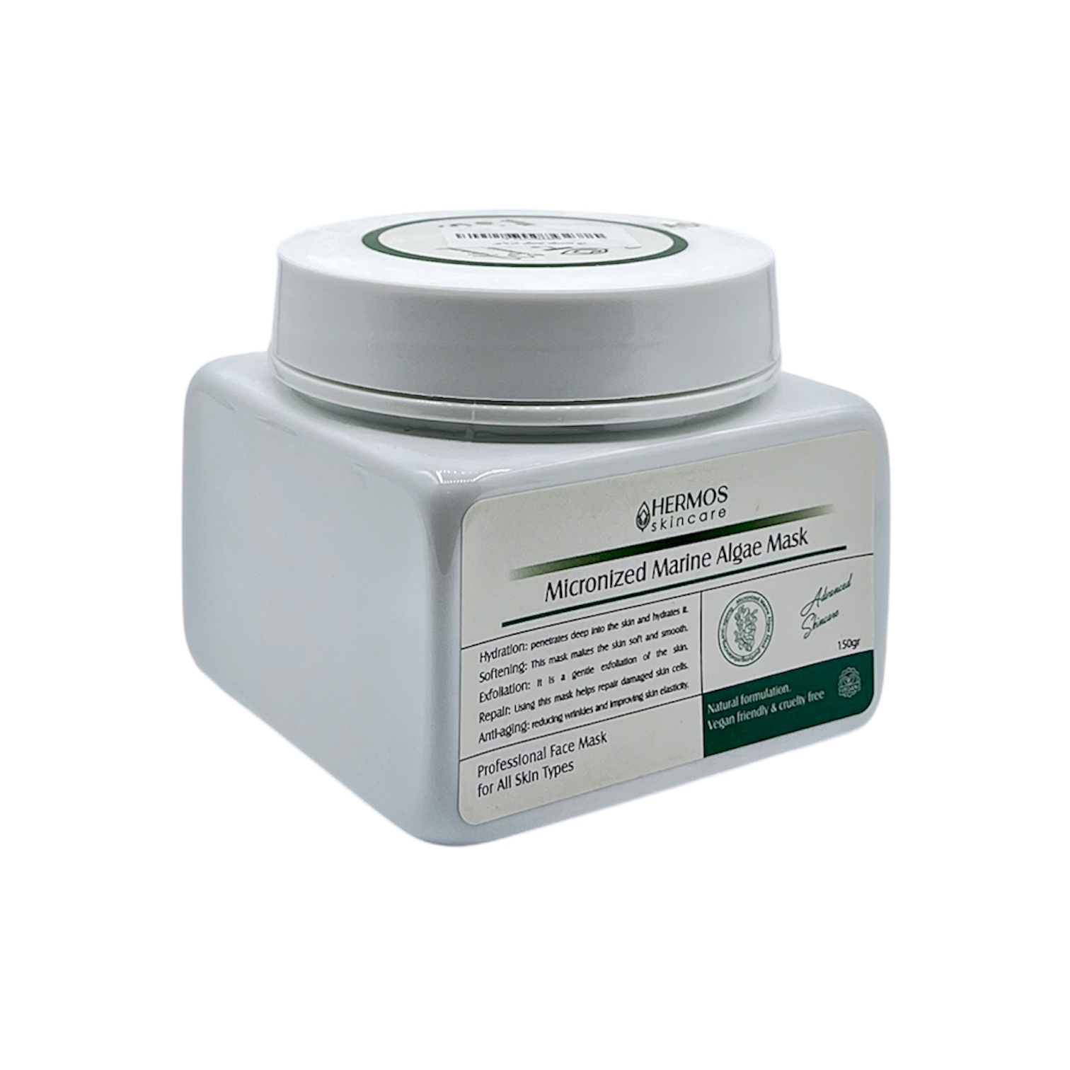 ماسک صورت جلبک خرد شده دریایی هرموس 150g ماسک صورت جلبک خرد شده دریایی هرموس 150g