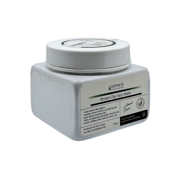 ماسک صورت خاک رس قهوه ای هرموس 300g
