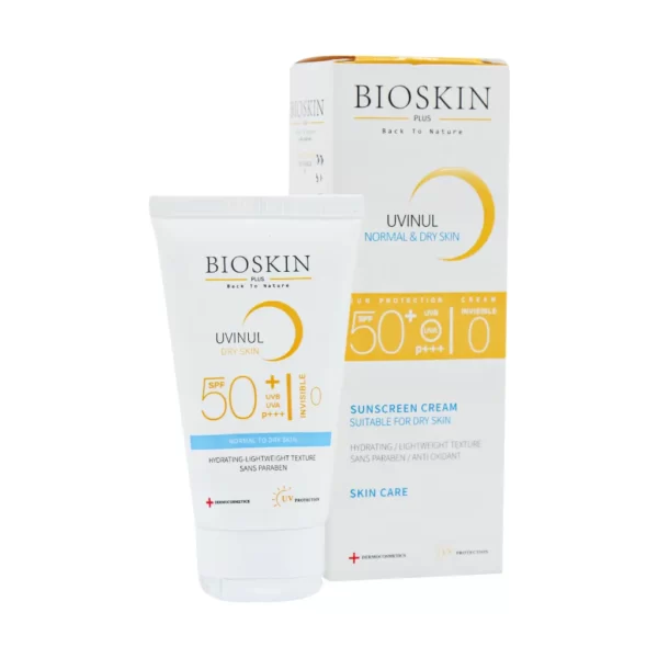 کرم ضد آفتاب SPF50 پوست خشک بایو اسکین پلاس 40 میل