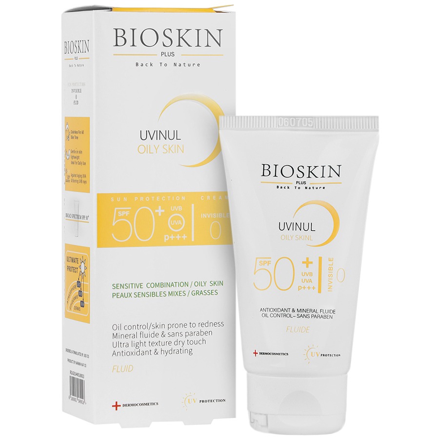 کرم ضد آفتاب بایو اسکین پوست چرب SPF50 کرم ضد آفتاب بایو اسکین پوست چرب SPF50