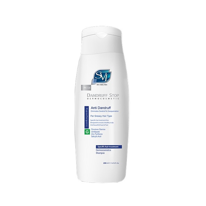 شامپو ضد شوره دندروف استاپ جی مناسب موی چرب SVI شامپو ضد شوره دندروف استاپ جی مناسب موی چرب SVI