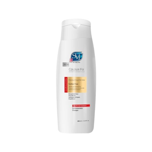 شامپو کالر فیکس بدون سولفات مناسب موهای رنگ شده و کراتینه SVI