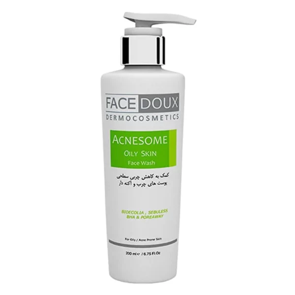 ژل شستشو صورت فیس دوکس مدل Acnesome مخصوص پوست چرب و حساس