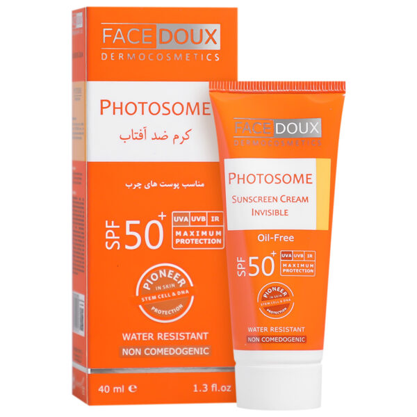 کرم ضد آفتاب فوتوزوم SPF50 فیس دوکس پوست چرب