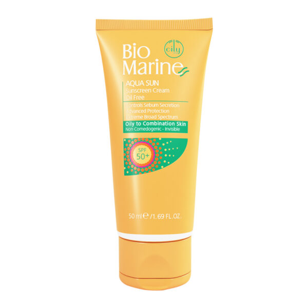 کرم ضد آفتاب فاقد چربی بی رنگ +SPF50 بایومارین