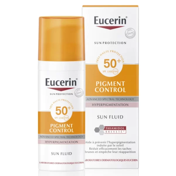فلوئید ضد آفتاب بدون رنگ اوسرین SPF 50 مدل ضد لک تخصصی ‌مناسب انواع پوست حجم 50 میل