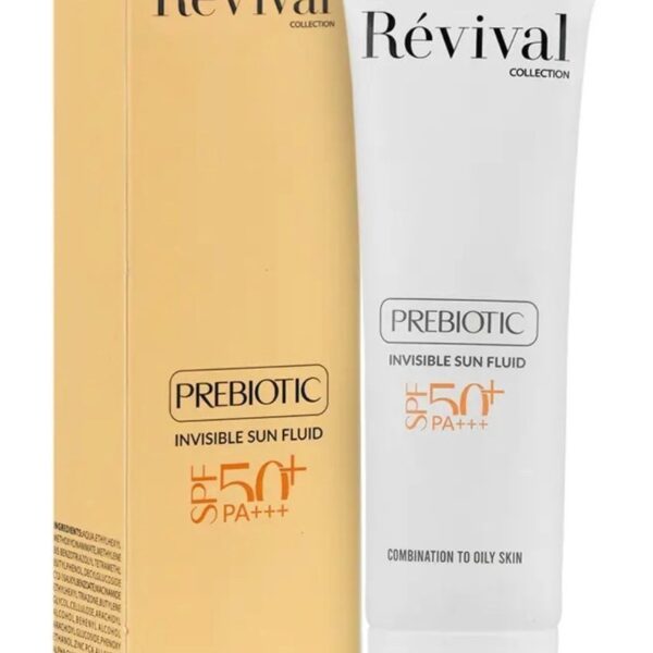فلوئید ضد آفتاب بی رنگ رویوال با SPF50 پوست چرب