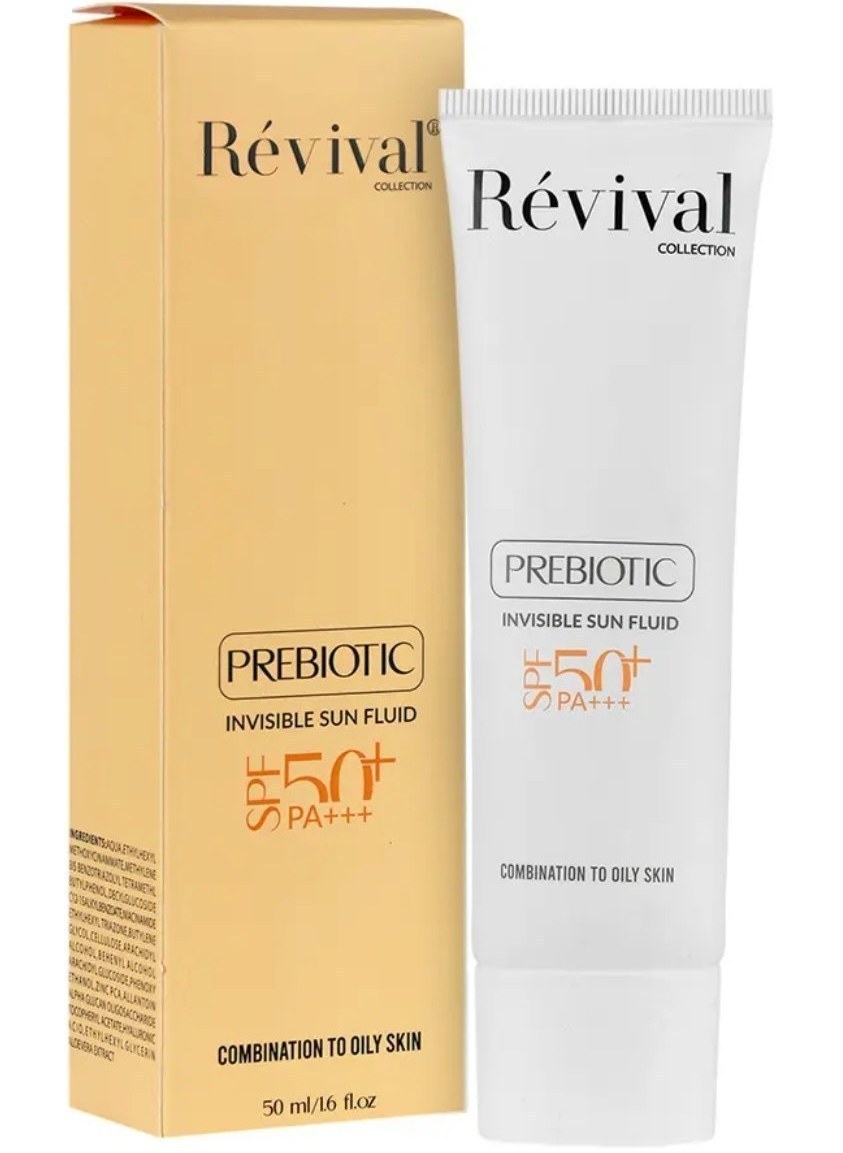 فلوئید ضد آفتاب بی رنگ رویوال با SPF50 مناسب پوست چرب حجم 50 میل فلوئید ضد آفتاب بی رنگ رویوال با SPF50 پوست چرب