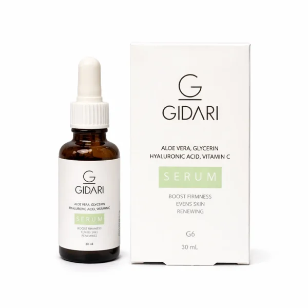سرم آلوئه‌ورا گلیسیرین هیالورونیک اسید ویتامین C جیداری – G6 حجم 30 میل