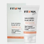 فلوئید ضد آفتاب بی رنگ فیتونیا spf 50 مدل protect me محافظ UVA ، UVB مناسب پوست چرب و مختلط حجم 40 میل