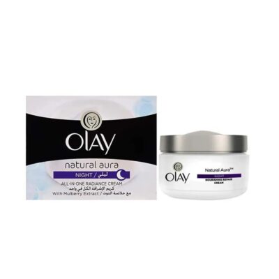 کرم روشن کننده شب اولای مدل NATURAL AURA وزن 50 گرم
