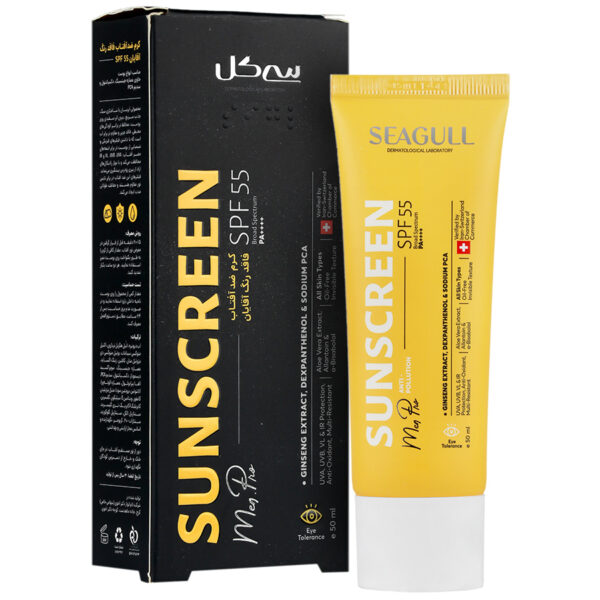 کرم ضد آفتاب بی رنگ آقایان سی گل SPF55