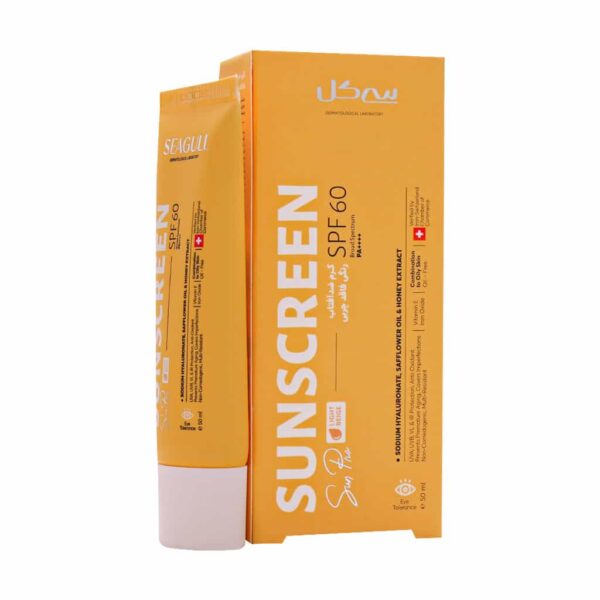 کرم ضد آفتاب سی گل SPF60 فاقد چربی ۵۰ میل