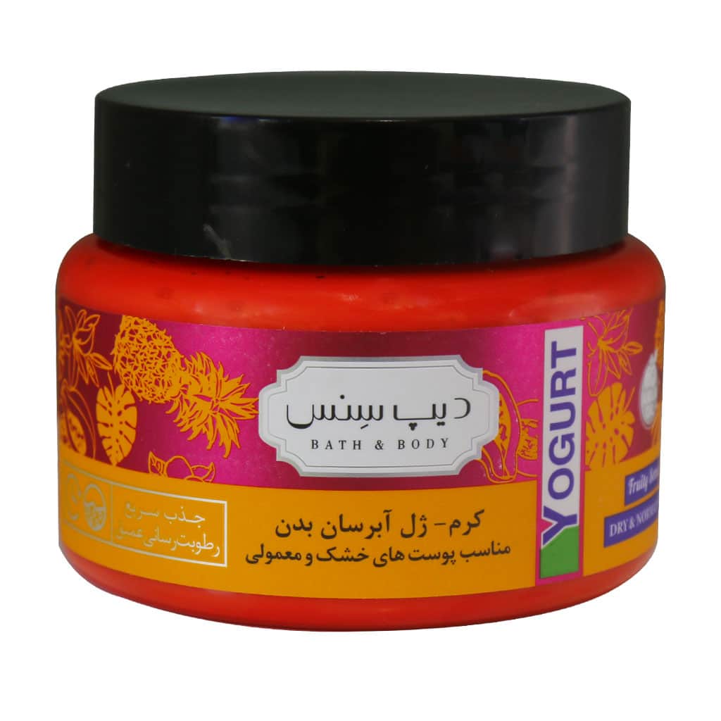 کرم ژل آبرسان بدن دیپ سنس مناسب پوست خشک و معمولی 250 میل کرم ژل آبرسان بدن دیپ سنس مناسب پوست خشک و معمولی 250 میل