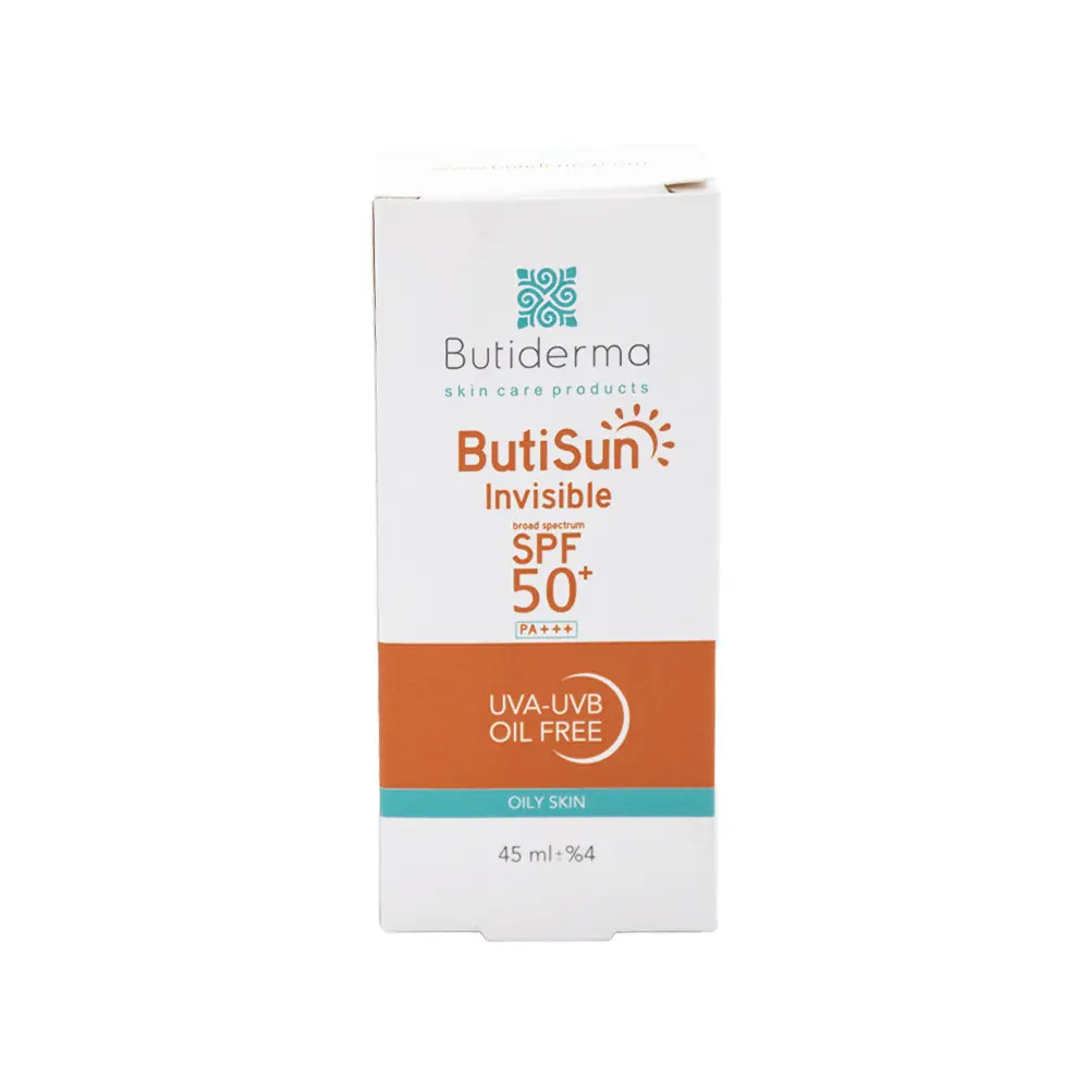 کرم ضد آفتاب بی رنگ SPF50 بیوتی درما مناسب پوست چرب45میل کرم ضد آفتاب بی رنگ SPF50 بیوتی درما پوست چرب